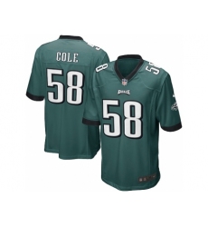 Nike Philadelphia Eagles 58 Trent Cole green Game NFL Jersey