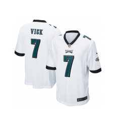 Nike Philadelphia Eagles 7 Michael Vick White Game NFL Jersey