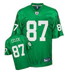 Philadelphia Eagles 1960 87 Brent Celek Throwback Team Color green Jersey 50TH patch