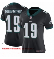 Eagles 19 JJ Arcega Whiteside Black Alternate Women Stitched Football Vapor Untouchable Limited Jersey