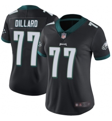 Eagles 77 Andre Dillard Black Alternate Women Stitched Football Vapor Untouchable Limited Jersey