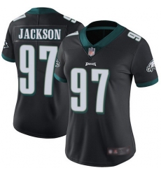 Eagles 97 Malik Jackson Black Alternate Womens Stitched Football Vapor Untouchable Limited Jersey