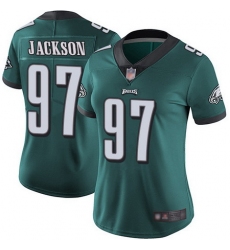 Eagles 97 Malik Jackson Midnight Green Team Color Womens Stitched Football Vapor Untouchable Limited Jerseys