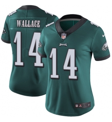 Nike Eagles #14 Mike Wallace Midnight Green Team Color Womens Stitched NFL Vapor Untouchable Limited Jersey