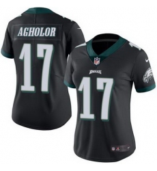 Nike Eagles #17 Nelson Agholor Black Womens Stitched NFL Limited Rush Jersey