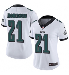 Nike Eagles #21 Patrick Robinson White Womens Stitched NFL Vapor Untouchable Limited Jersey