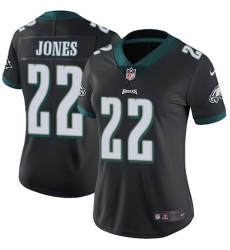 Nike Eagles #22 Sidney Jones Black Alternate Womens Stitched NFL Vapor Untouchable Limited Jersey