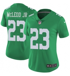 Nike Eagles #23 Rodney McLeod Jr Green Womens Stitched NFL Limited Rush Jersey