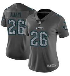 Nike Eagles #26 Jay Ajayi Gray Static Womens Stitched NFL Vapor Untouchable Limited Jersey