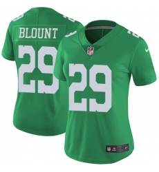 Nike Eagles #29 LeGarrette Blount Green Womens Stitched NFL Limited Rush Jersey