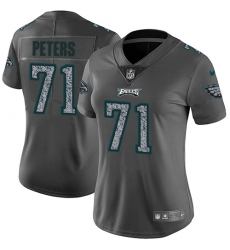 Nike Eagles #71 Jason Peters Gray Static Womens NFL Vapor Untouchable Game Jersey