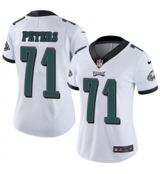 Nike Eagles #71 Jason Peters White Womens Stitched NFL Vapor Untouchable Limited Jersey