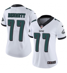 Nike Eagles #77 Michael Bennett White Womens Stitched NFL Vapor Untouchable Limited Jersey