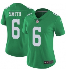 Nike Philadelphia Eagles 6 DeVonta Smith Green Women Stitched NFL Limited Rush Jersey