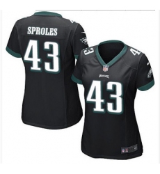 Women NEW Eagles #43 Darren Sproles Black Alternate Stitched NFL New Elite Jersey