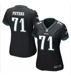 Women NEW Eagles #71 Jason Peters Black Alternate Stitched NFL New Elite Jersey