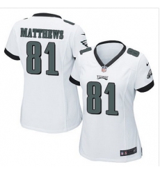 Women NEW Eagles #81 Jordan Matthews White Stitched NFL New Elite Jersey