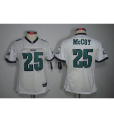 Women Nike Philadelphia Eagles #25 LeSean McCoy White Color Limited Jerseys