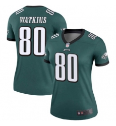 Women Nike Philadelphia Eagles Quez Watkins #80 Green Vapor Limited Jersey