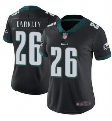 Women Philadelphia Eagles 26 Saquon Barkley Black Vapor Untouchable Limited Stitched Football Jersey