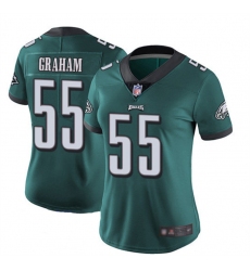 Women Philadelphia Eagles 55 Brandon Graham Green Vapor Untouchable Limited Stitched Football Jersey