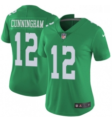 Womens Nike Philadelphia Eagles 12 Randall Cunningham Limited Green Rush Vapor Untouchable NFL Jersey