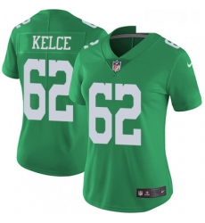Womens Nike Philadelphia Eagles 62 Jason Kelce Limited Green Rush Vapor Untouchable NFL Jersey
