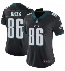 Womens Nike Philadelphia Eagles 86 Zach Ertz Black Alternate Vapor Untouchable Limited Player NFL Jersey
