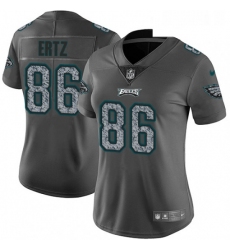 Womens Nike Philadelphia Eagles 86 Zach Ertz Gray Static Vapor Untouchable Limited NFL Jersey