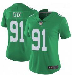 Womens Nike Philadelphia Eagles 91 Fletcher Cox Limited Green Rush Vapor Untouchable NFL Jersey