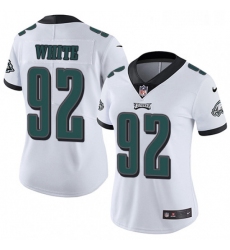 Womens Nike Philadelphia Eagles 92 Reggie White White Vapor Untouchable Limited Player NFL Jersey