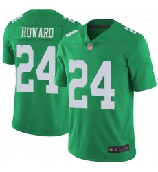 Eagles #24 Jordan Howard Green Youth Stitched Football Limited Rush Jersey