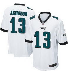 Nike Eagles #13 Nelson Agholor White Youth Stitched NFL New Elite Jersey