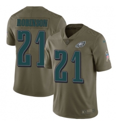 Nike Eagles #21 Patrick Robinson Olive Youth Stitched NFL Limited 2017 Salute to Service Jersey