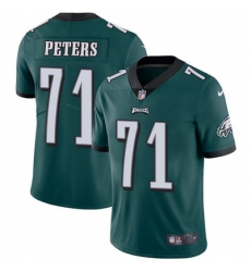 Nike Eagles #71 Jason Peters Midnight Green Team Color Youth Stitched NFL Vapor Untouchable Limited Jersey