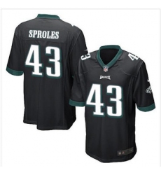 Youth NEW Eagles #43 Darren Sproles Black Alternate Stitched NFL New Elite Jersey