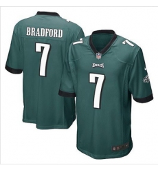 Youth NEW Eagles #7 Sam Bradford Midnight Green Team Color Stitched NFL New Elite Jersey
