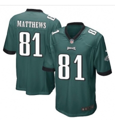 Youth NEW Eagles #81 Jordan Matthews Midnight Green Team Color Stitched NFL New Elite Jersey