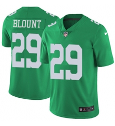 Youth Nike Eagles #29 LeGarrette Blount Green Stitched NFL Limited Rush Jersey
