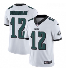 Youth Nike Philadelphia Eagles 12 Randall Cunningham White Vapor Untouchable Limited Player NFL Jersey