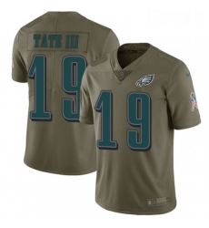 Youth Nike Philadelphia Eagles 19 Golden Tate III Limited Olive 2017 Salute to Service NFL Jersey