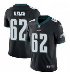 Youth Nike Philadelphia Eagles 62 Jason Kelce Black Alternate Vapor Untouchable Limited Player NFL Jersey