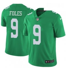 Youth Nike Philadelphia Eagles 9 Nick Foles Limited Green Rush Vapor Untouchable NFL Jersey