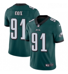 Youth Nike Philadelphia Eagles 91 Fletcher Cox Midnight Green Team Color Vapor Untouchable Limited Player NFL Jersey
