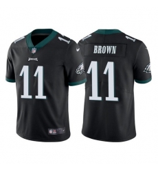 Youth Philadelphia Eagles 11 A  J  Brown Black Vapor Untouchable Limited Stitched Football Jersey