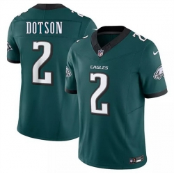 Youth Philadelphia Eagles 2 Jahan Dotson Green 2025 New F U S E  Vapor Untouchable Limited Stitched Football Jersey