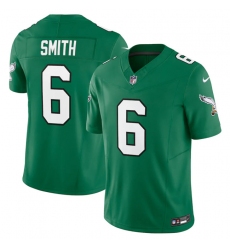 Youth Philadelphia Eagles 6 DeVonta Smith Green F U S E  Throwback Vapor Untouchable Limited Stitched Football Jersey