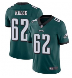 Youth Philadelphia Eagles 62 Jason Kelce Green Vapor Untouchable Limited Stitched Football Jersey