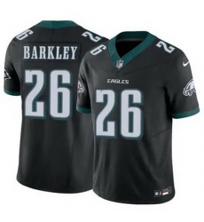 Youth Philadelphia Eagles Saquon Barkley #26 Black F U S E Limited Stitched Football Jersey