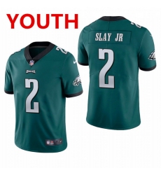 youth philadelphia eagles 2 darius slay jr  midnight green vapor limited Nike jersey 